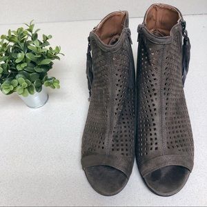 Suede High Heel Bootie